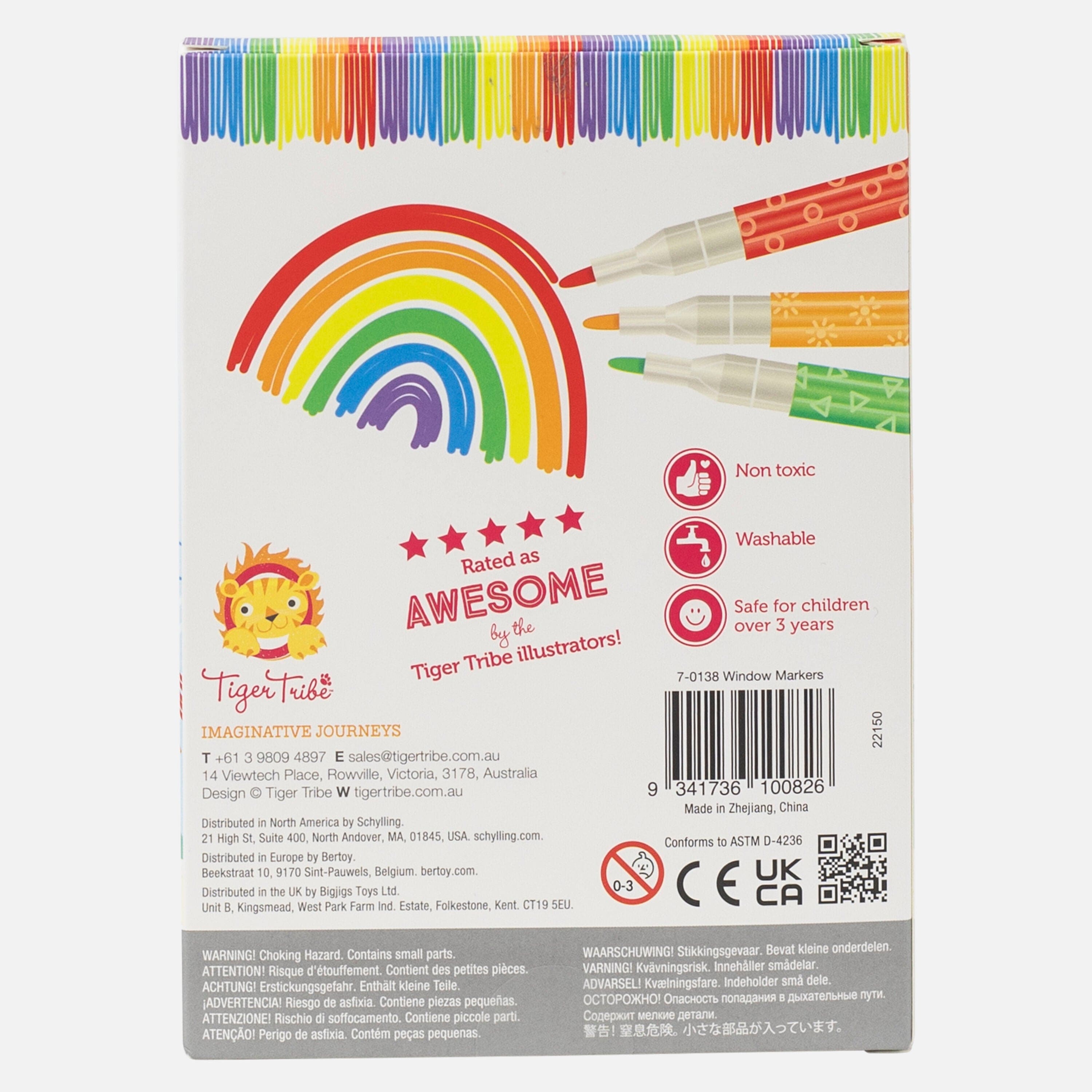 Tiger Tribe Gift Stationery Window Markers