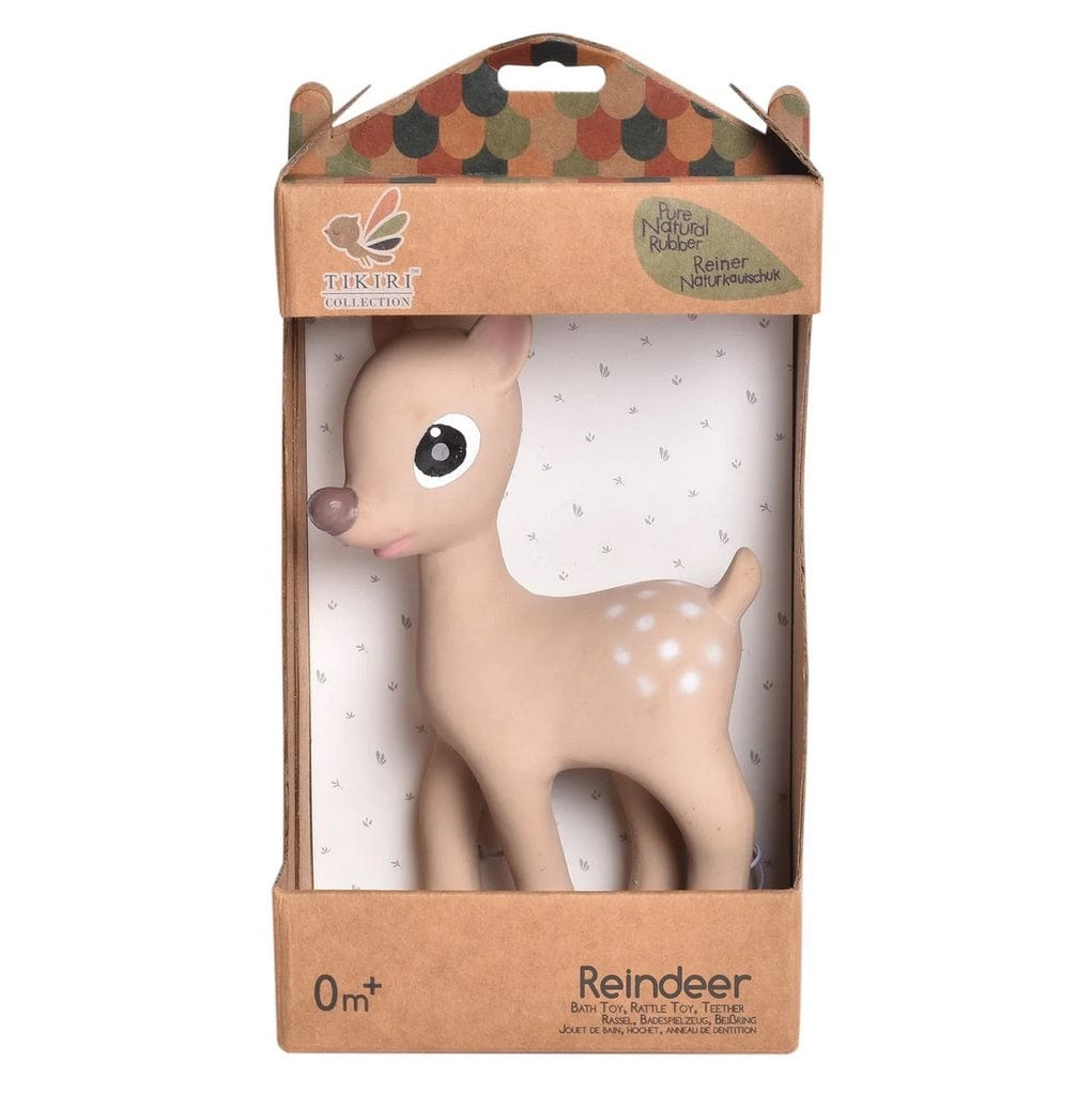 Tikiri Collection Baby Care Ralphie the Reindeer, Rattle and Teether Toy
