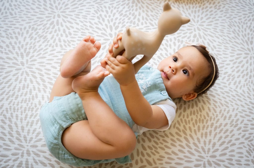 Tikiri Collection Baby Care Ralphie the Reindeer, Rattle and Teether Toy