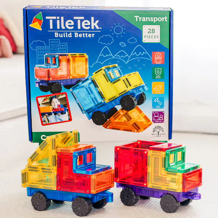 TileTek Toys TileTek - 28 Piece Car Set