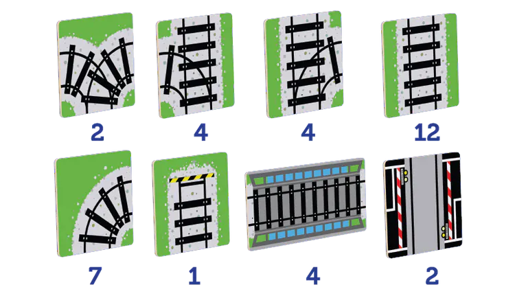 TileTek Toys TileTek - 36 Piece Magnetic Tile Toppers - Train