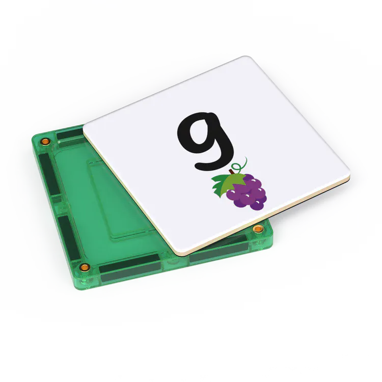 TileTek Toys TileTek - 40 Piece Magnetic Tile Toppers - Alphabet Lowercase