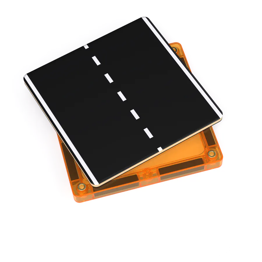 TileTek Toys TileTek - 40 Piece Magnetic Tile Toppers - Roads