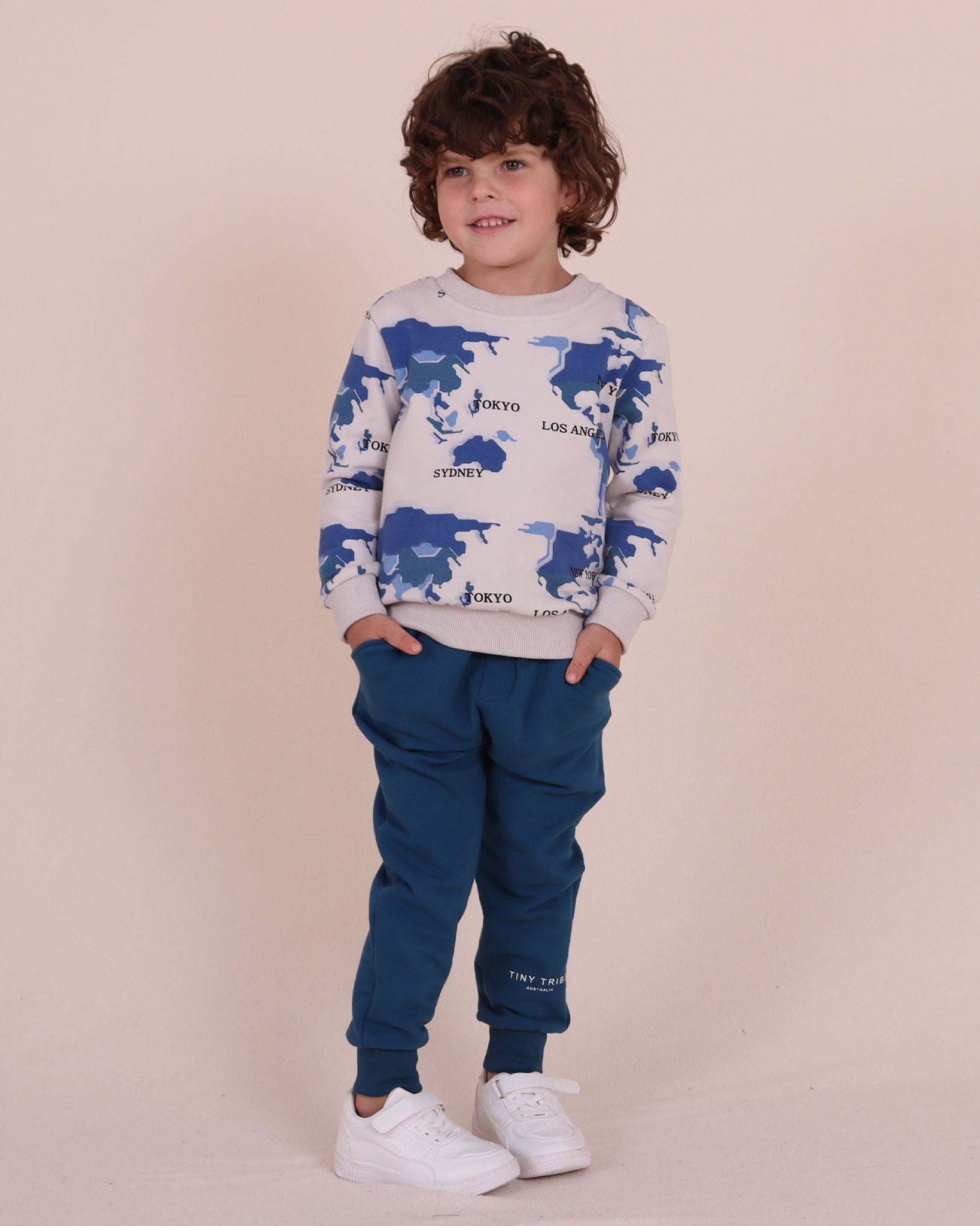 Tiny Tribe Boys Jumper Topography Sweat Top