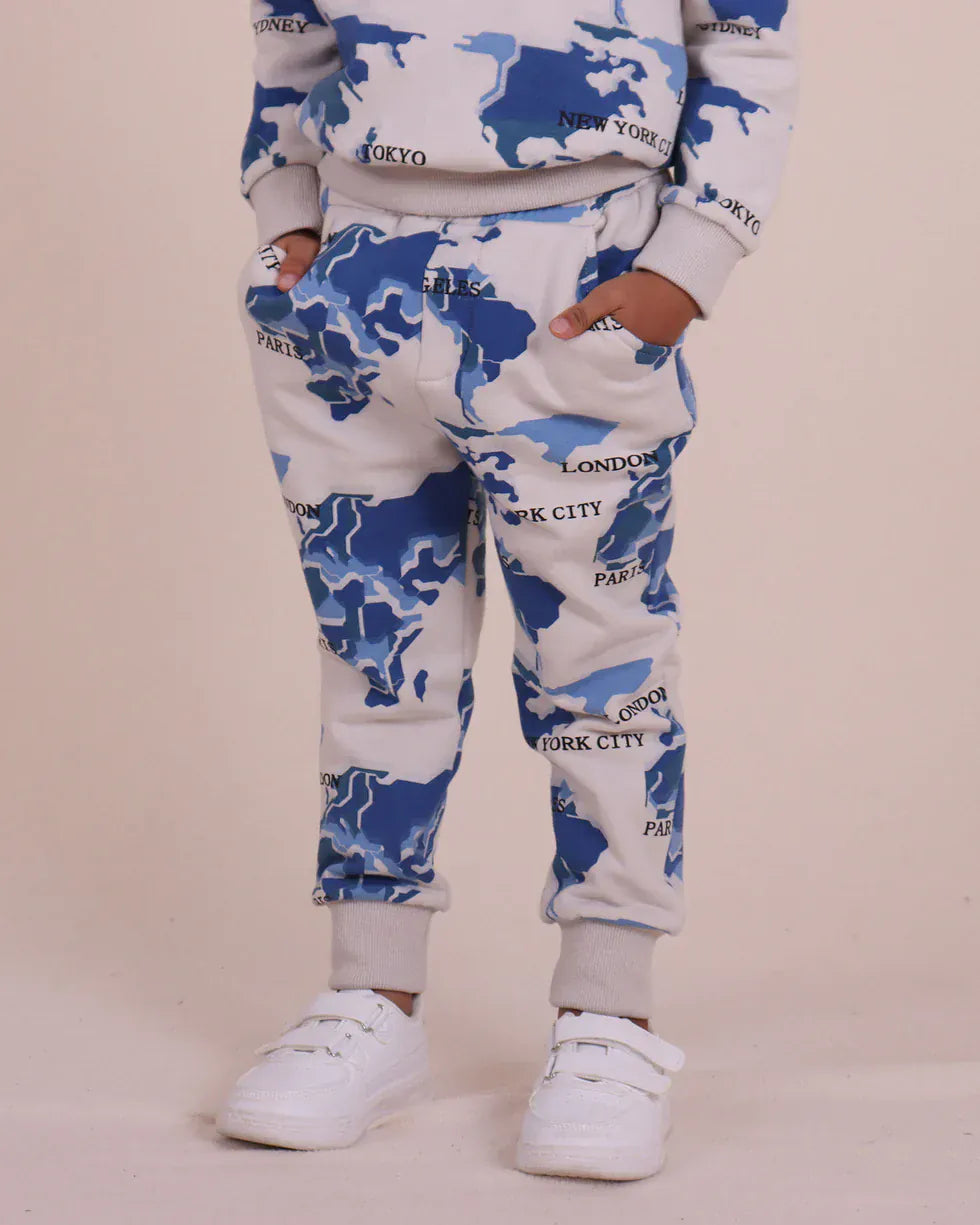 Tiny Tribe Boys Pants Topography Sweat Pants