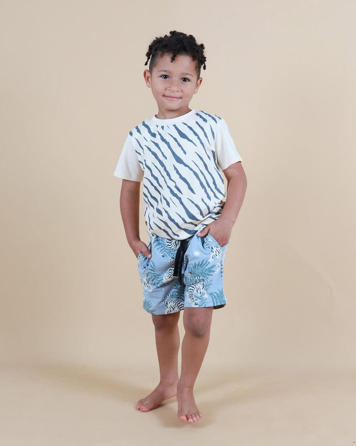 Tiny Tribe Boys Tops Tiger Stripe Tee