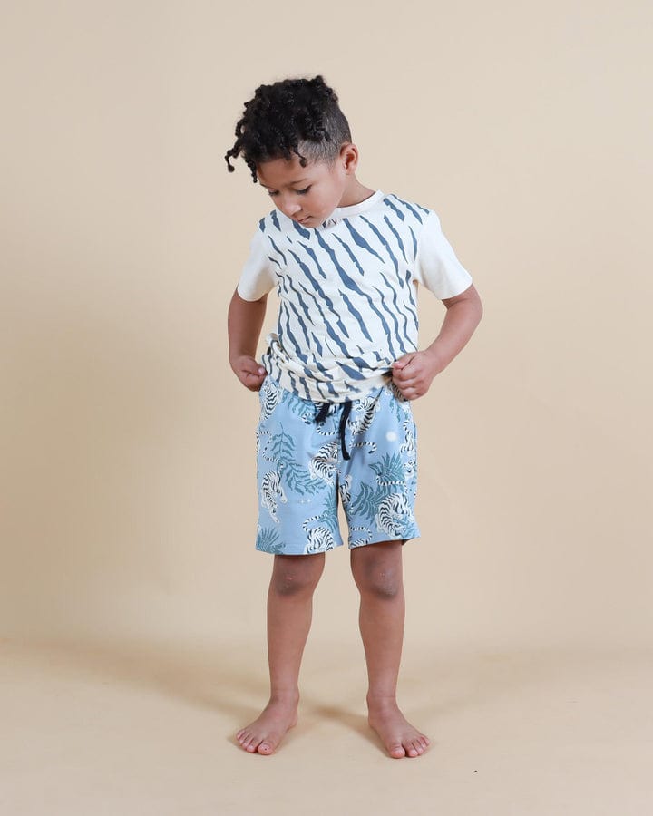 Tiny Tribe Boys Tops Tiger Stripe Tee