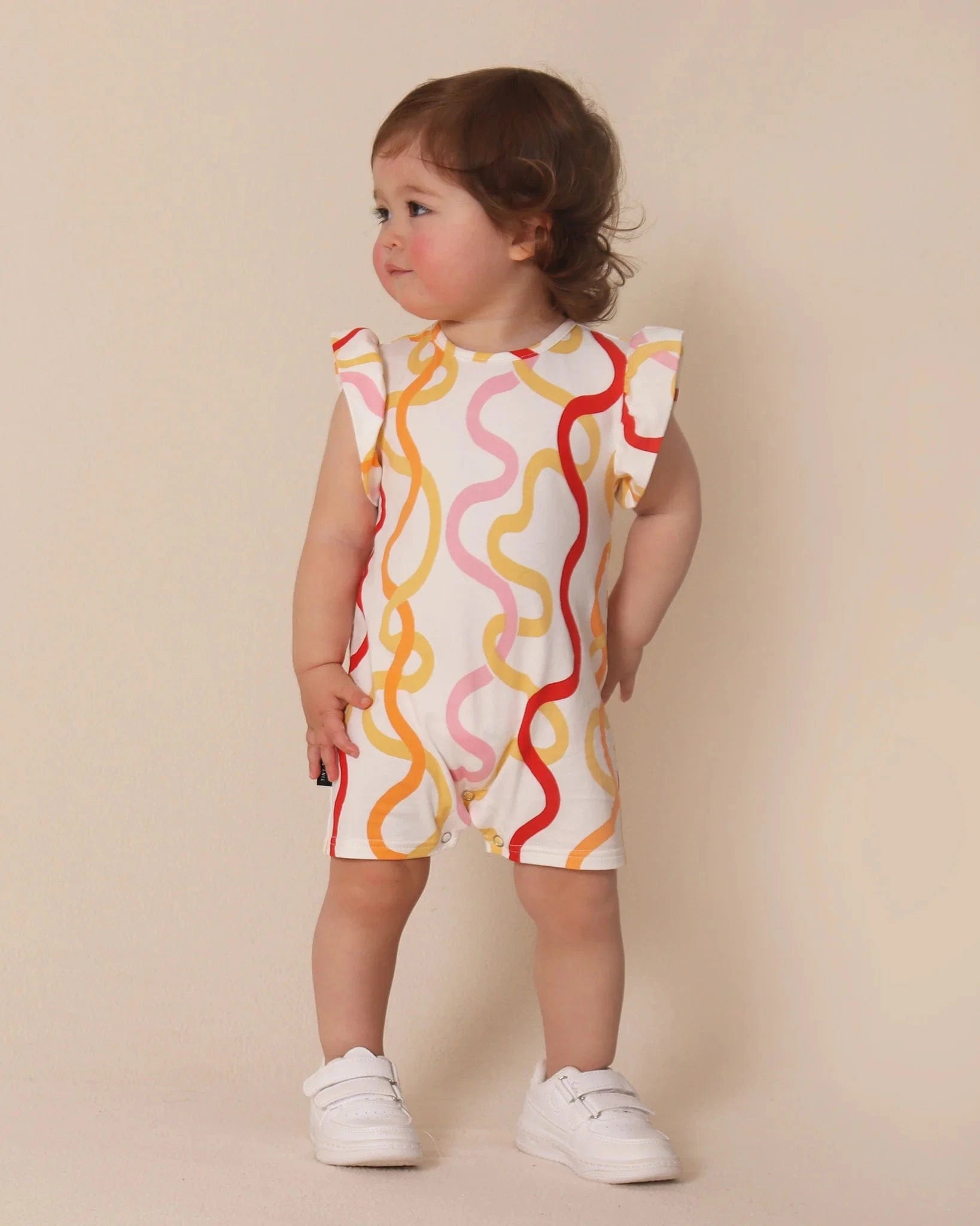 Tiny Tribe Girls All In One 3-6M Wiggle Frill Playsuit