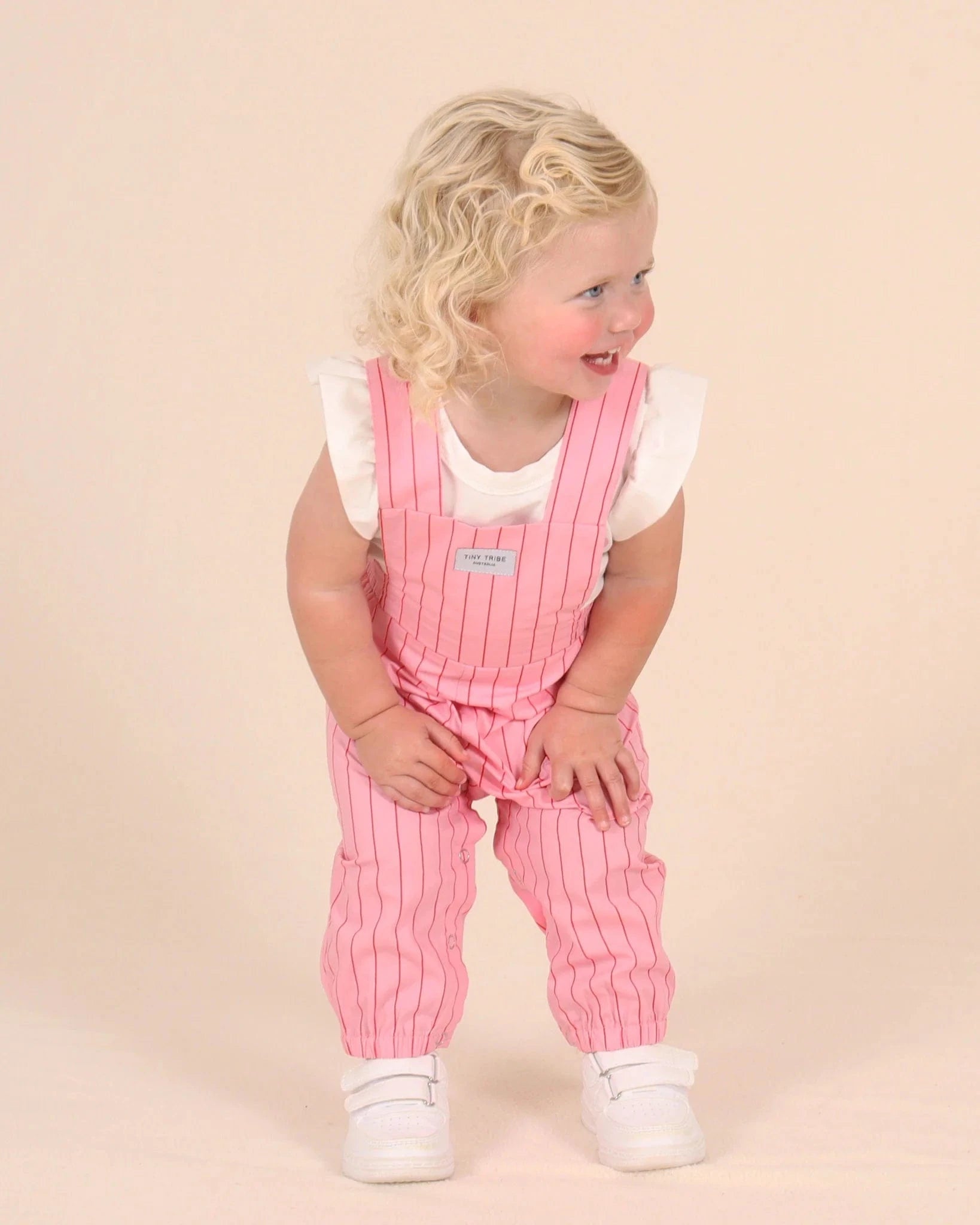 Tiny Tribe Girls All In One Lolly Stripe Overall