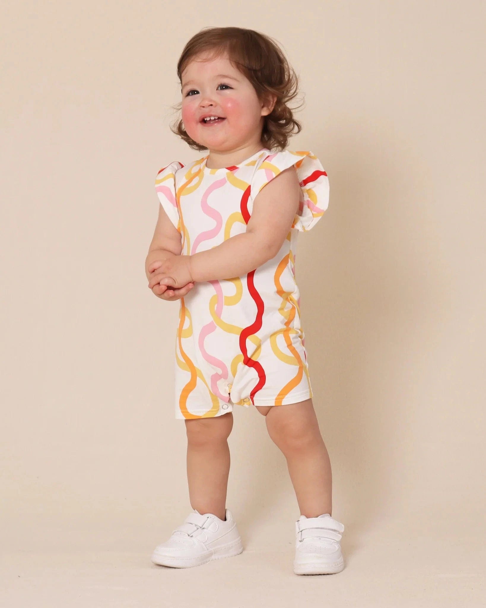 Tiny Tribe Girls All In One Wiggle Frill Playsuit