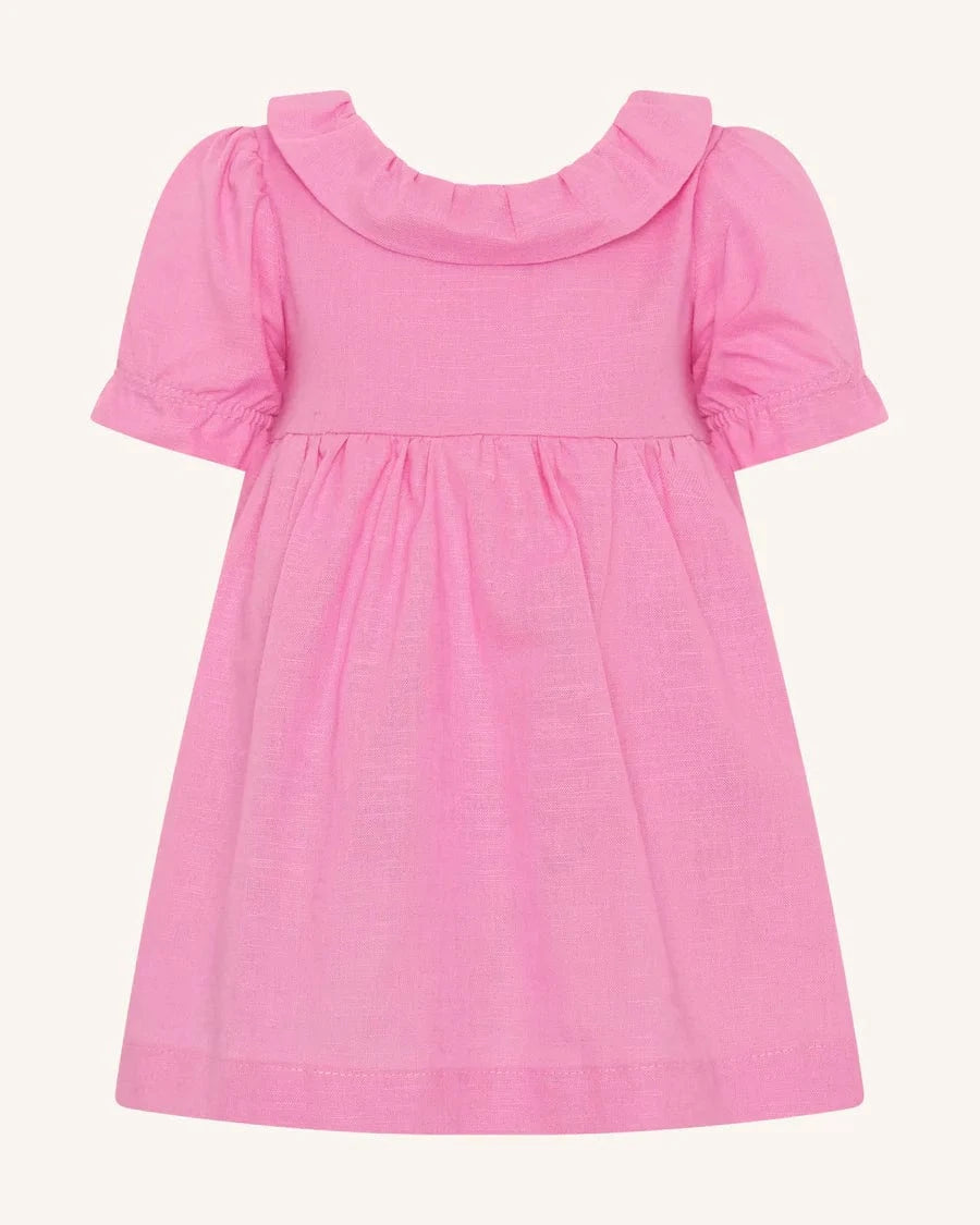 Tiny Tribe Girls Dress 3-6M Puff Sleeve Babydoll
