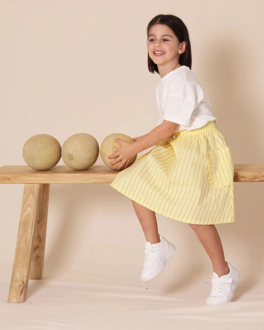 Tiny Tribe Girls Dress Lolly Stripe Long Skirt With Pockets
