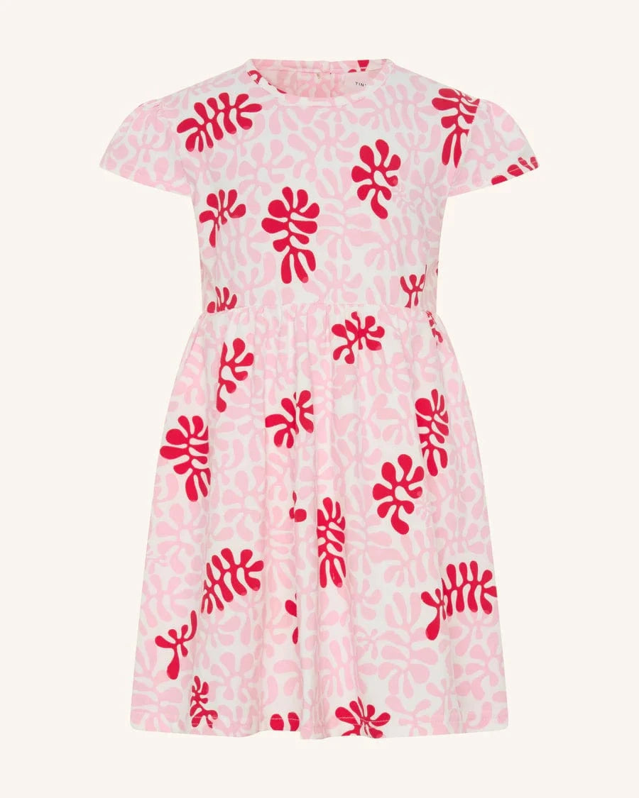 Tiny Tribe Girls Dress Sweet Coral Fit & Flare Dress