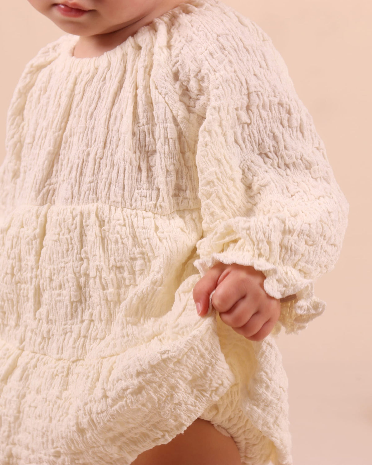 Tiny Tribe Girls Dress Tiered Scrunch Dress