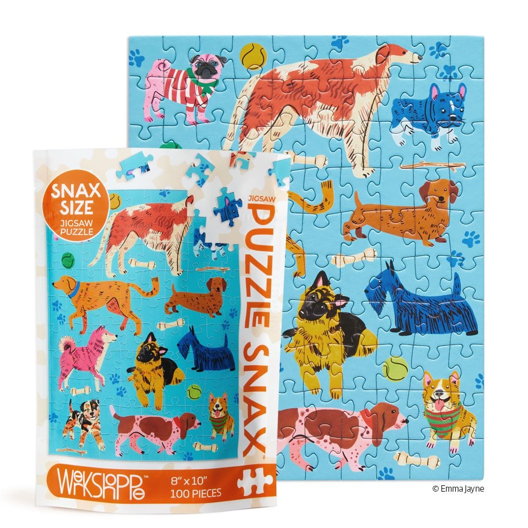 WerkShoppe Toys Pooches Playtime 100 Piece - Puzzle Snax