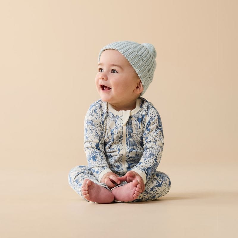 Wilson & Frenchy Accessories Hats Cloud Blue Organic Knitted Hat