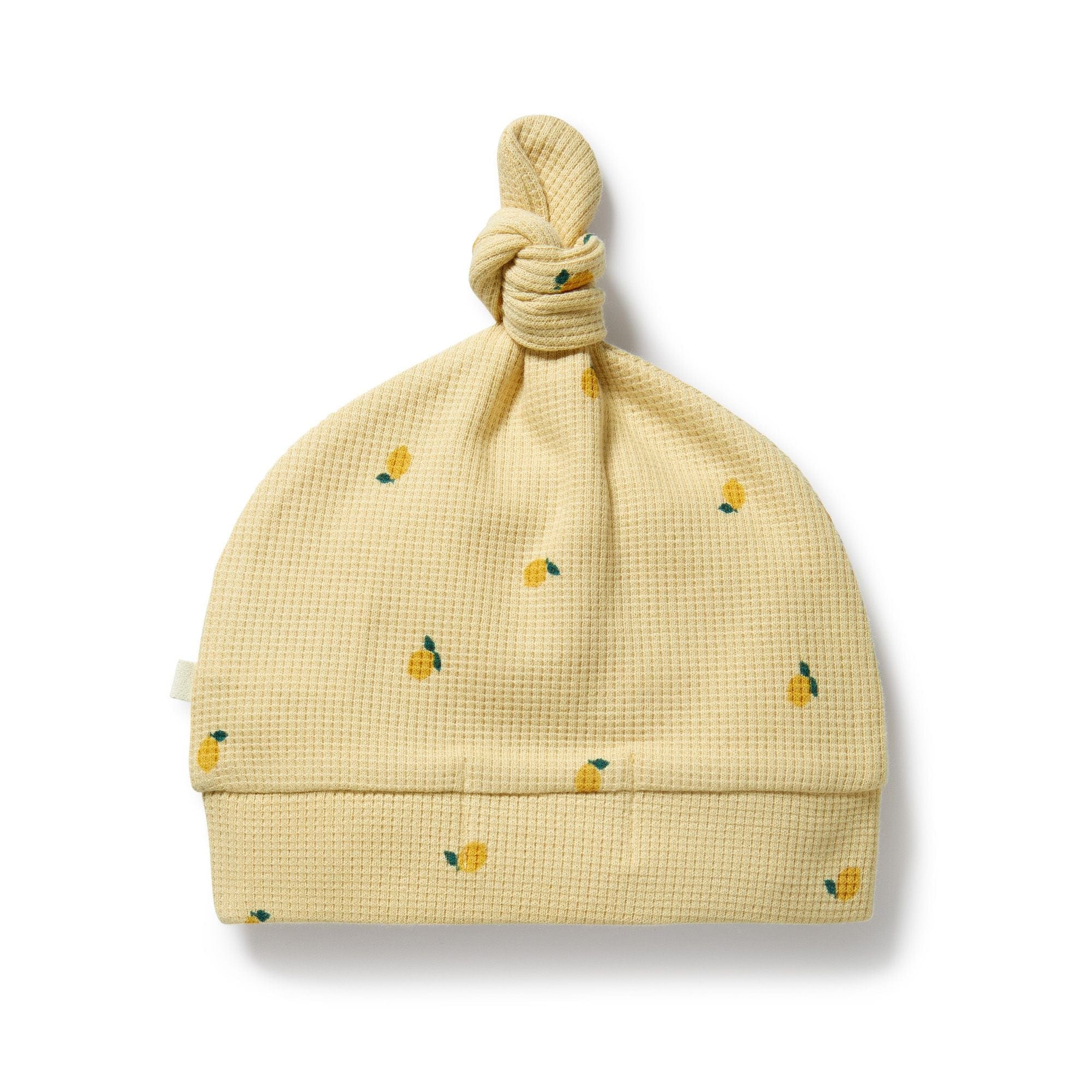 Wilson & Frenchy Accessories Hats Little Lemon Organic Waffle Knot Hat
