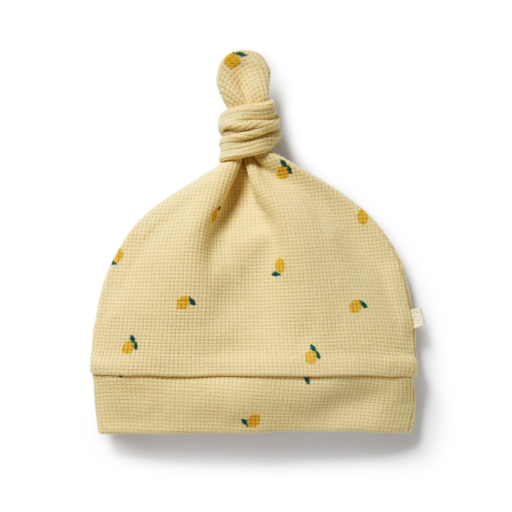 Wilson & Frenchy Accessories Hats Little Lemon Organic Waffle Knot Hat