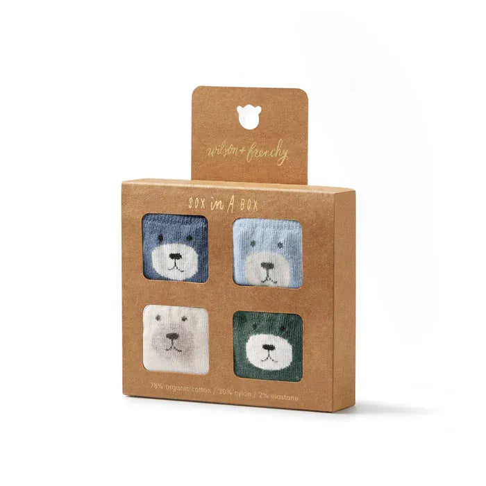 Wilson & Frenchy Accessory Socks Boys Organic 4 Pack Baby Socks
