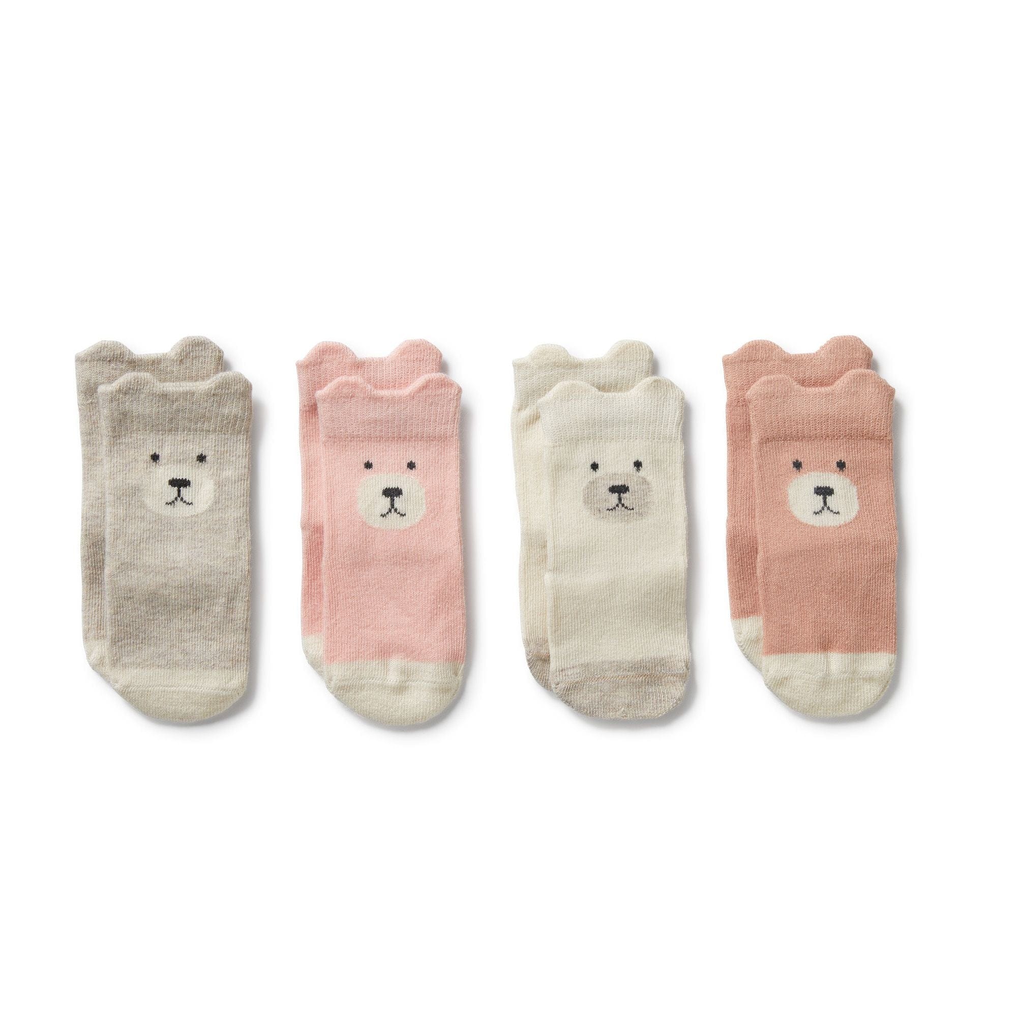 Wilson & Frenchy Accessory Socks Girls Organic 4 Pack Baby Socks