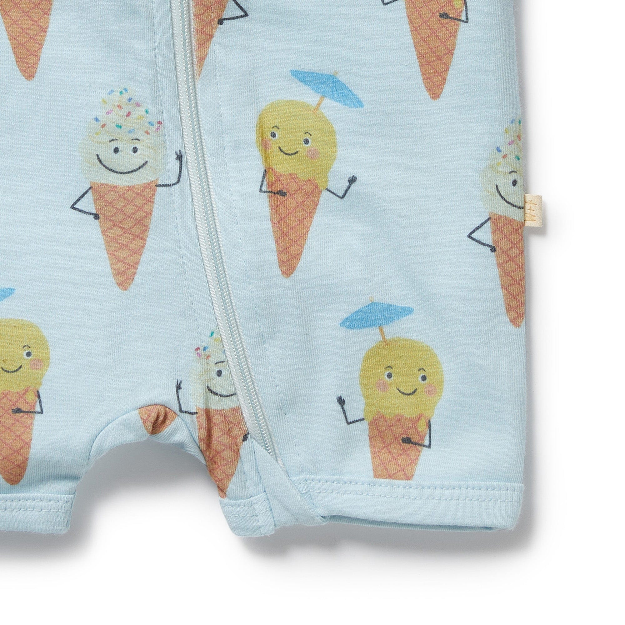 Wilson & Frenchy Boys All In Ones Frosty Friends Organic Boyleg Zipsuit