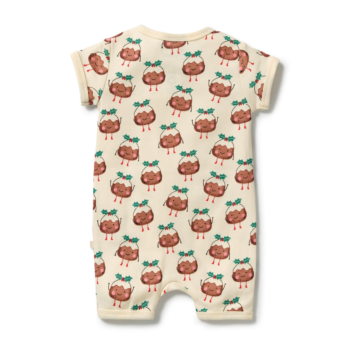 Wilson & Frenchy Boys All In Ones Little Pudin Organic Rib Boyleg Zipsuit