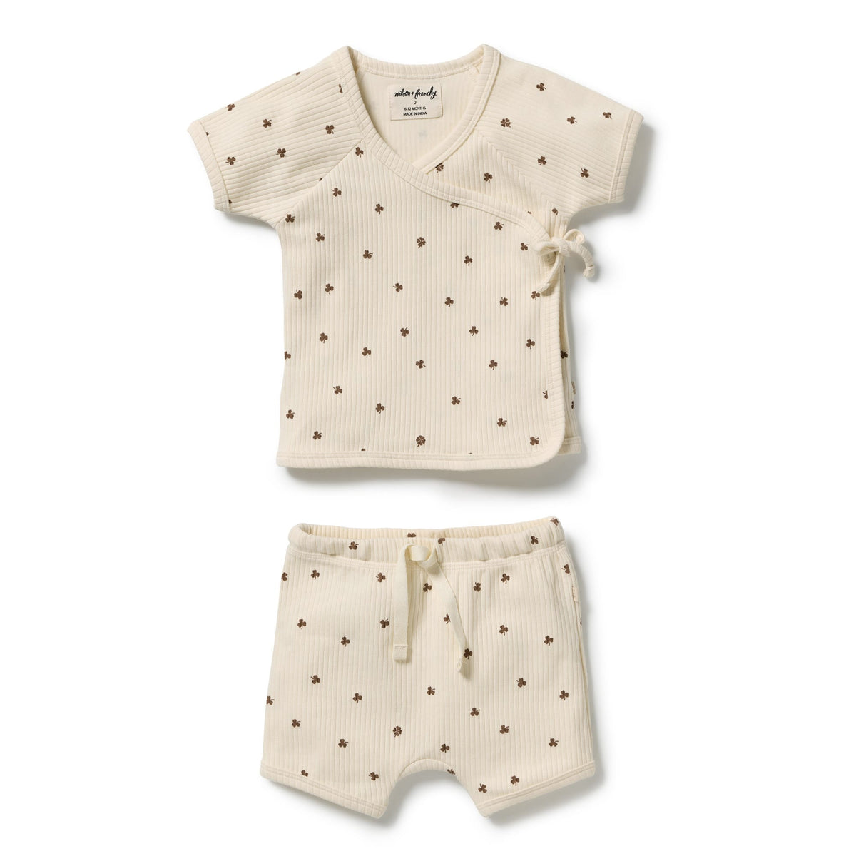Wilson & Frenchy Boys All In Ones My Lucky Charm Organic Kimono Set