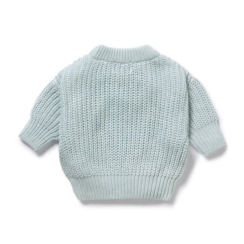 Wilson & Frenchy Boys Jumper Cloud Blue Organic Knitted Jumper
