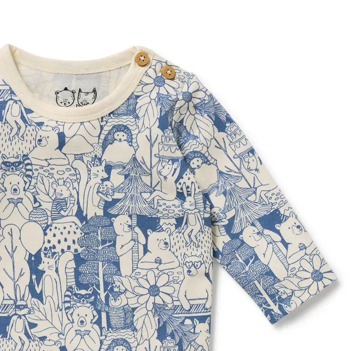 Wilson & Frenchy Boys Onesie Woodland Adventures Organic Bodysuit