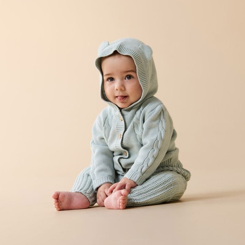 Wilson & Frenchy Boys Pants Cloud Blue Organic Knitted Legging