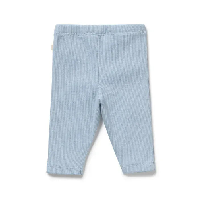Wilson & Frenchy Boys Pants Storm Blue Organic Rib Legging