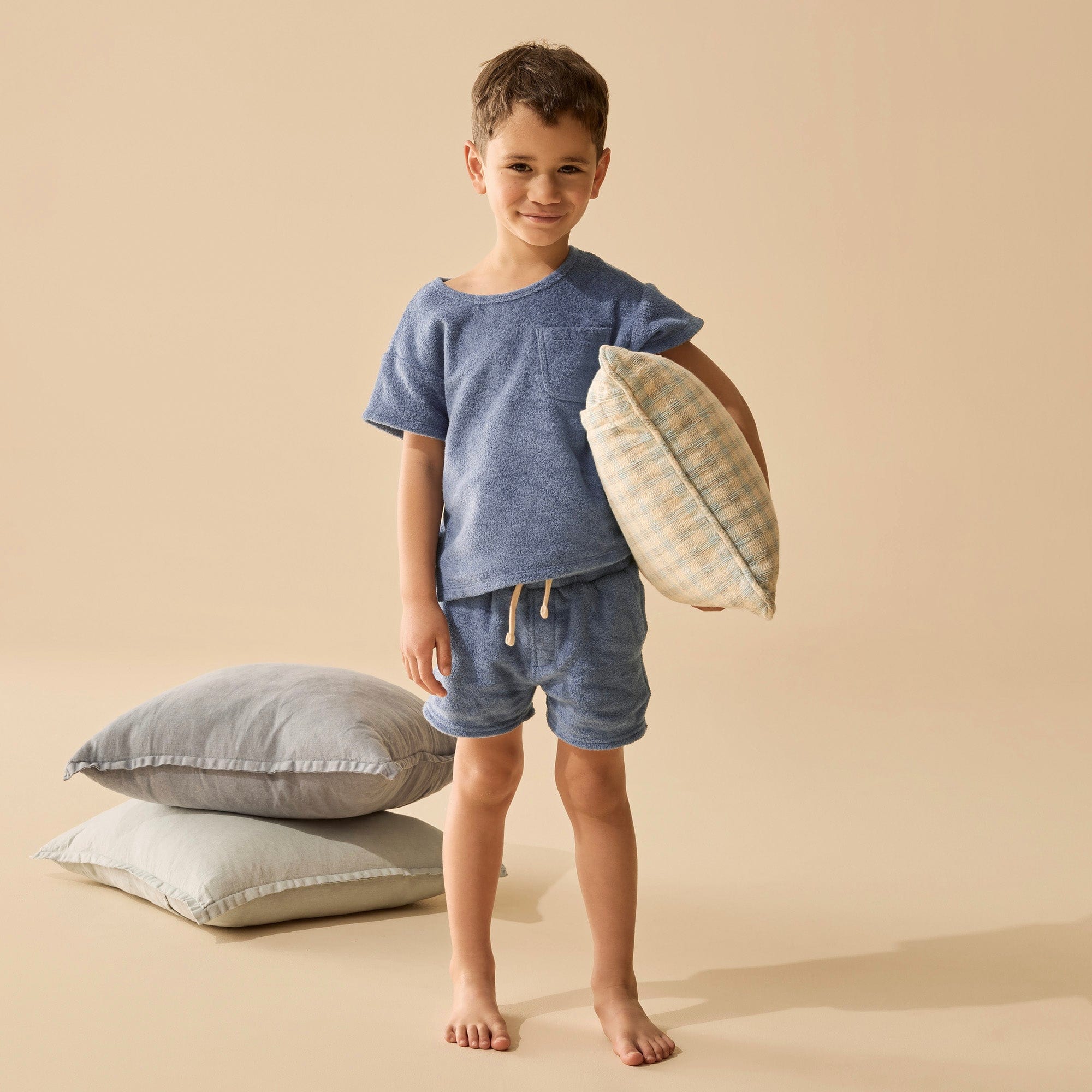 Wilson & Frenchy Boys Tops Deep Blue Organic Terry Tee