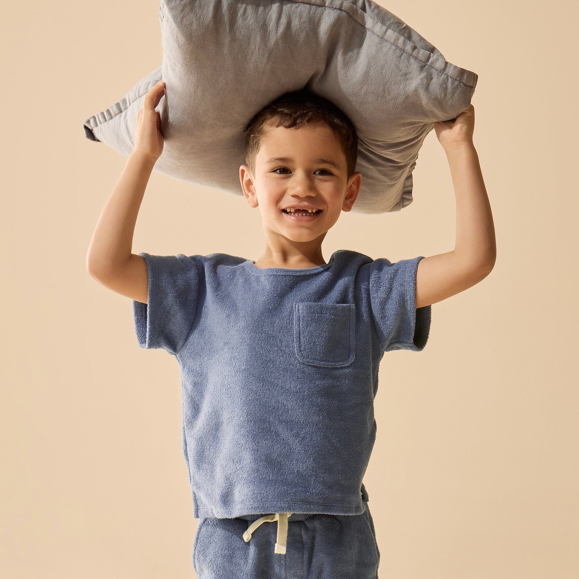 Wilson & Frenchy Boys Tops Deep Blue Organic Terry Tee