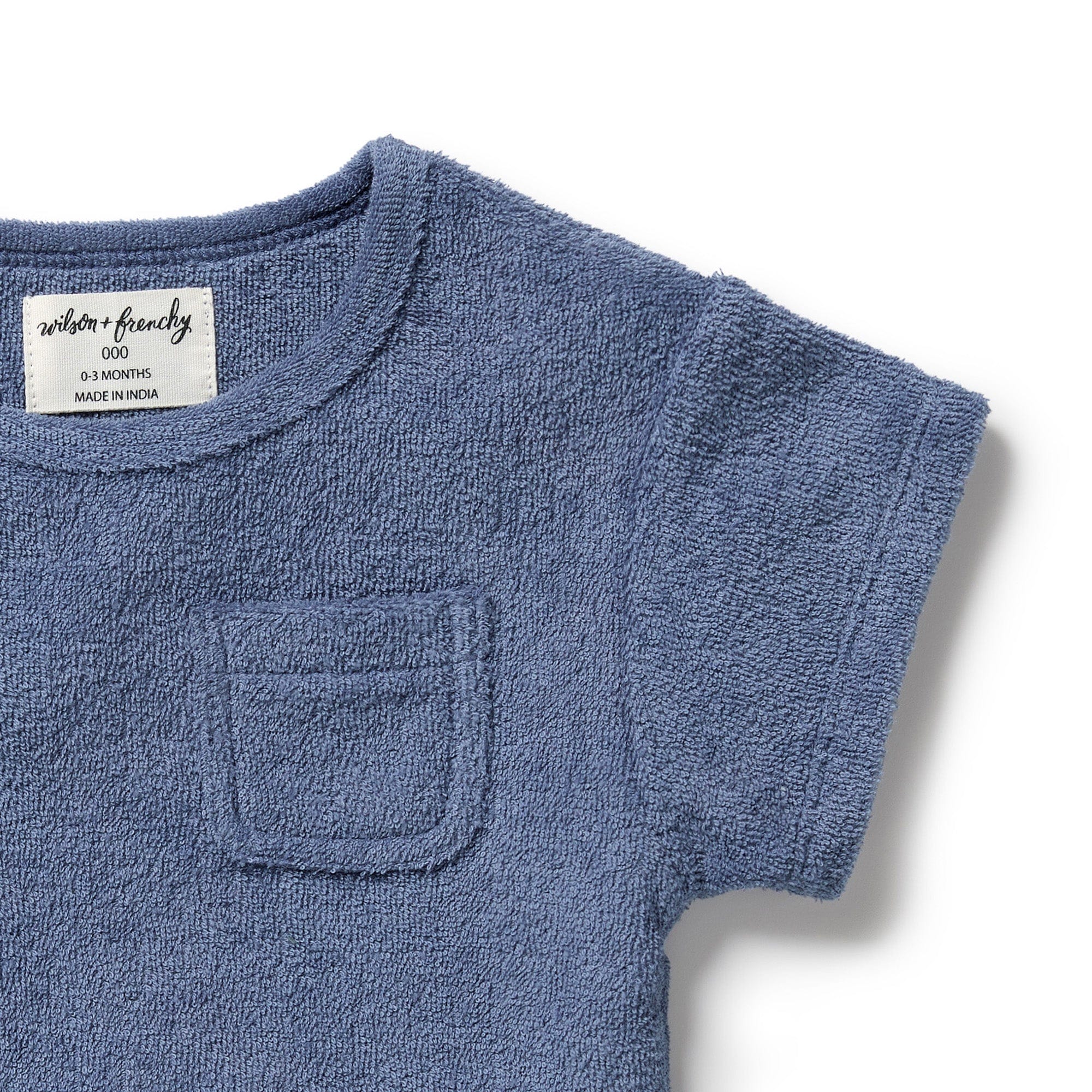 Wilson & Frenchy Boys Tops Deep Blue Organic Terry Tee