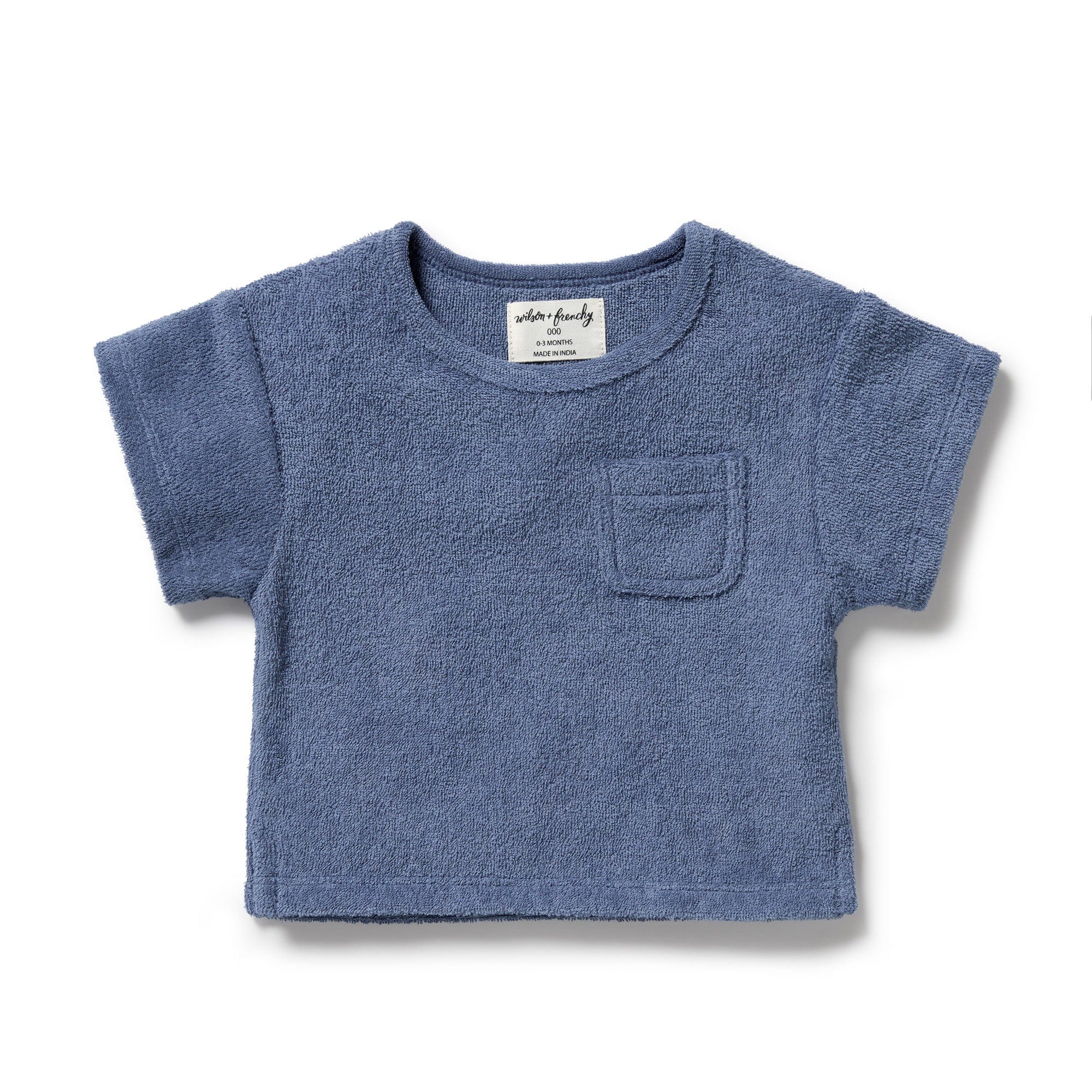 Wilson & Frenchy Boys Tops Deep Blue Organic Terry Tee