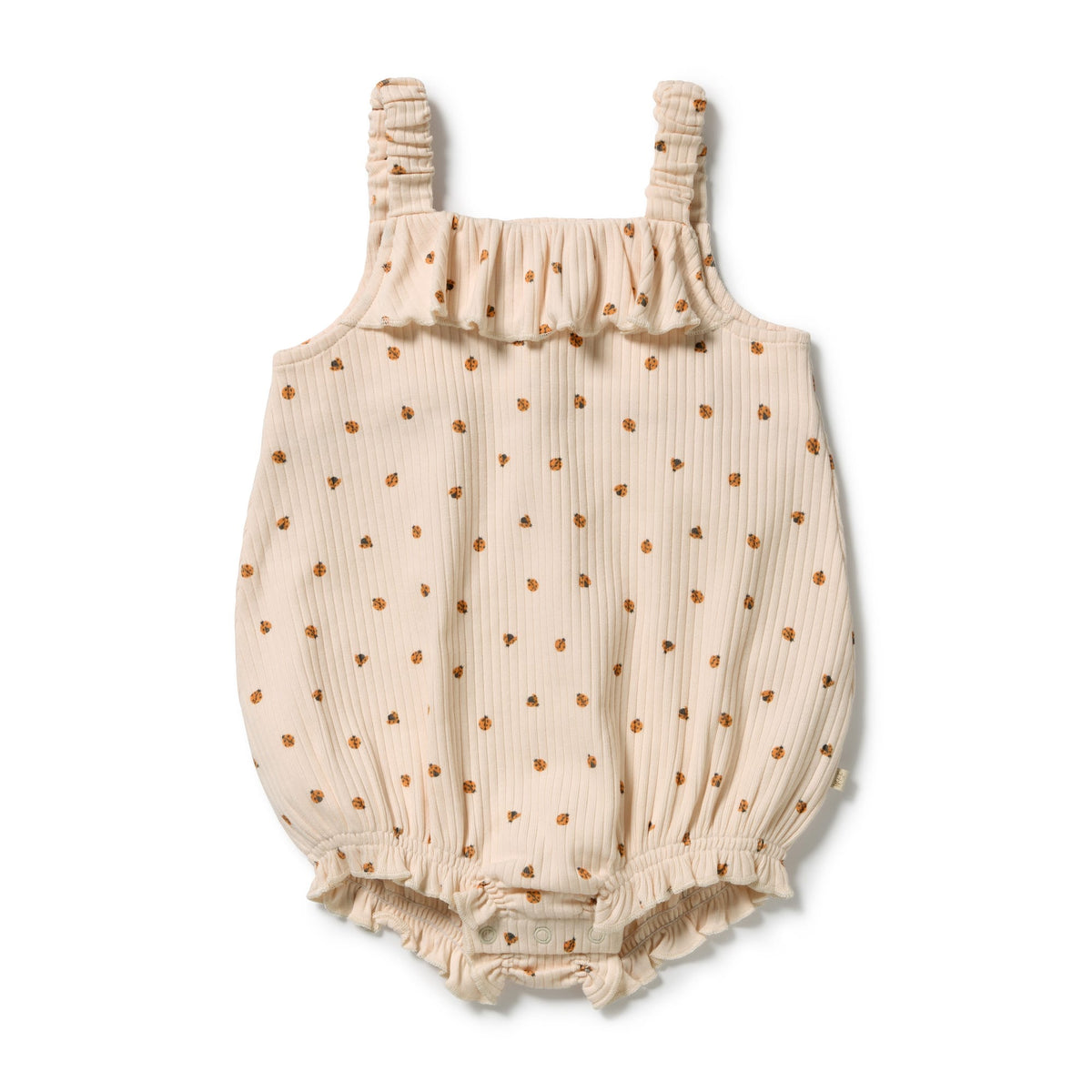 Wilson & Frenchy Girls All In One Little Lady Bugs Organic Playsuit
