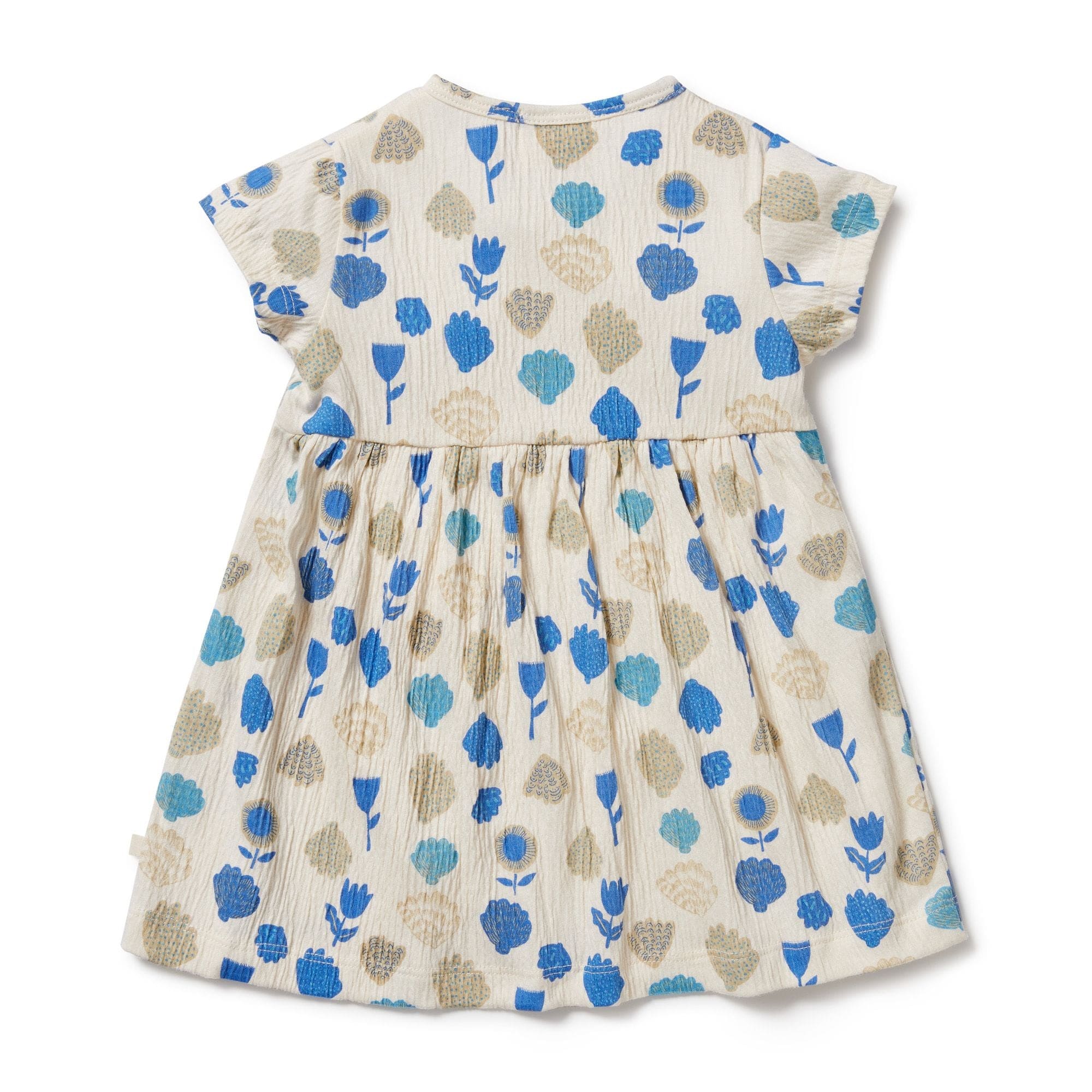 Wilson & Frenchy Girls Dress Ocean Breeze Crinkle Button Dress