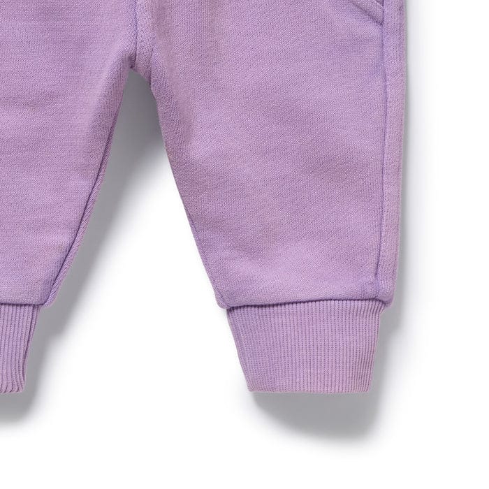 Wilson & Frenchy Girls Pants Berry Organic Terry Sweat Pant
