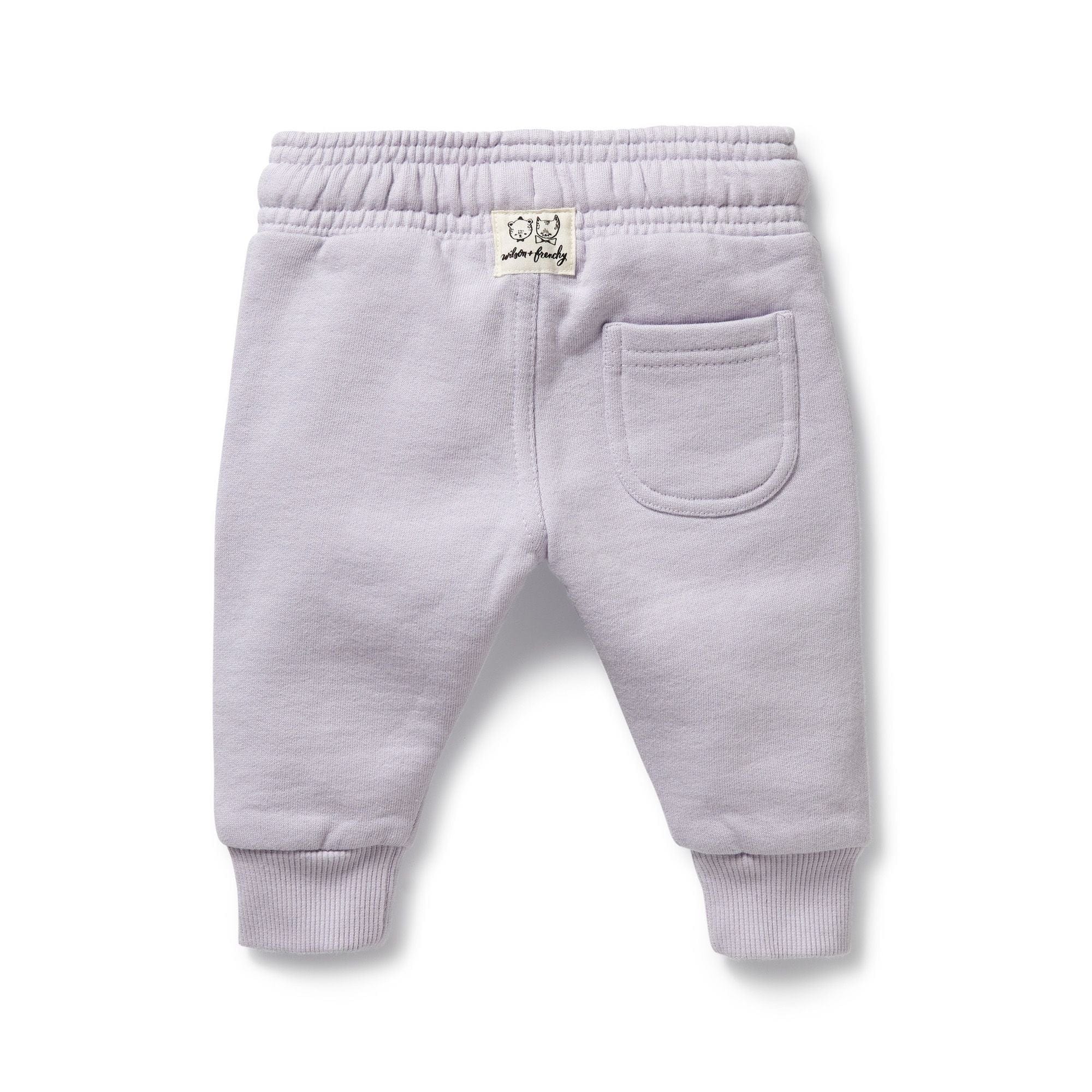 Wilson & Frenchy Girls Pants Lavender Organic Terry Sweat Pant