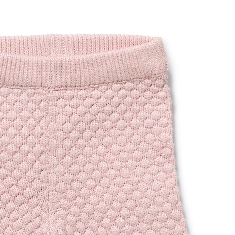 Wilson & Frenchy Girls Pants Marshmallow Organic Knitted Bubble Pant
