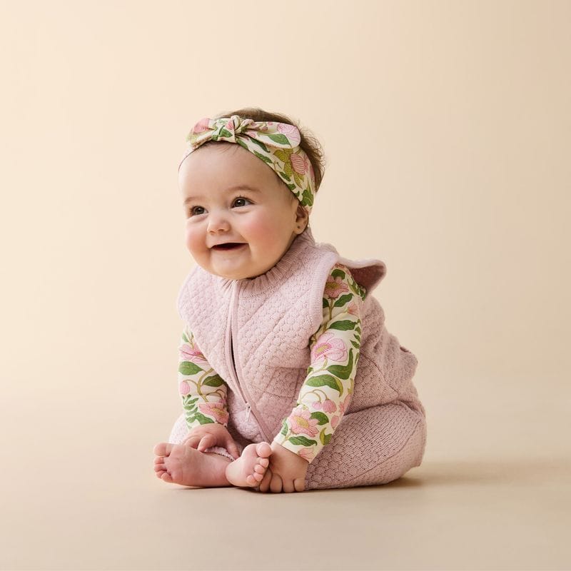 Wilson & Frenchy Girls Pants Marshmellow Organic Knitted Bauble Legging