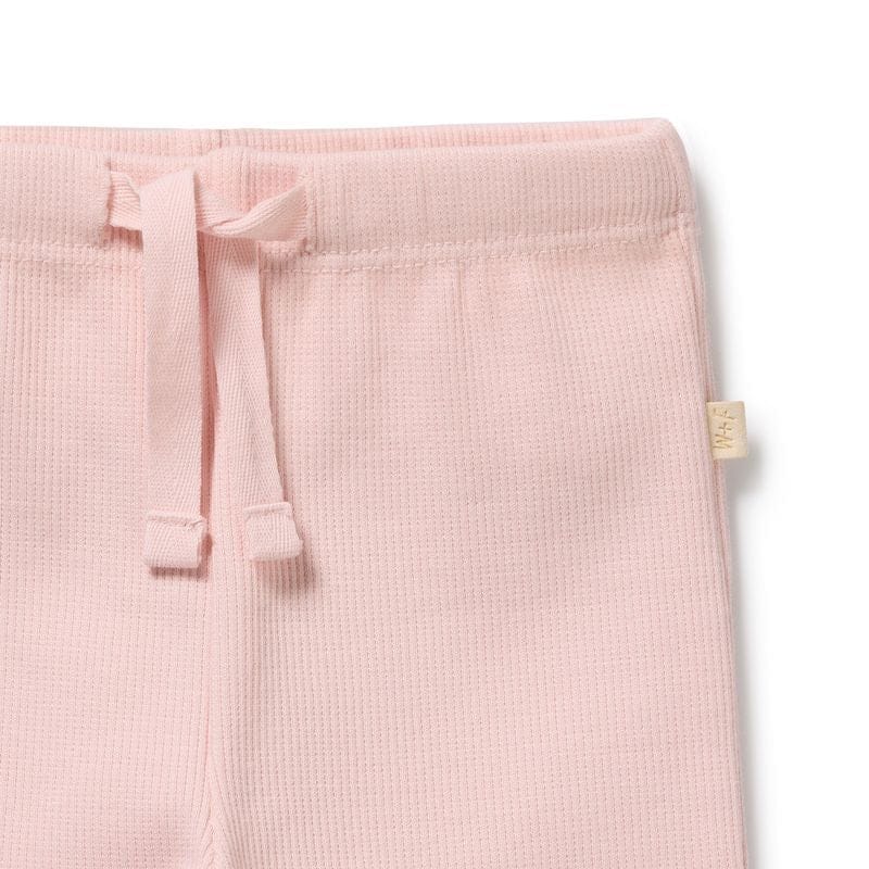 Wilson & Frenchy Girls Pants Strawberry Cream Organic Rib Legging