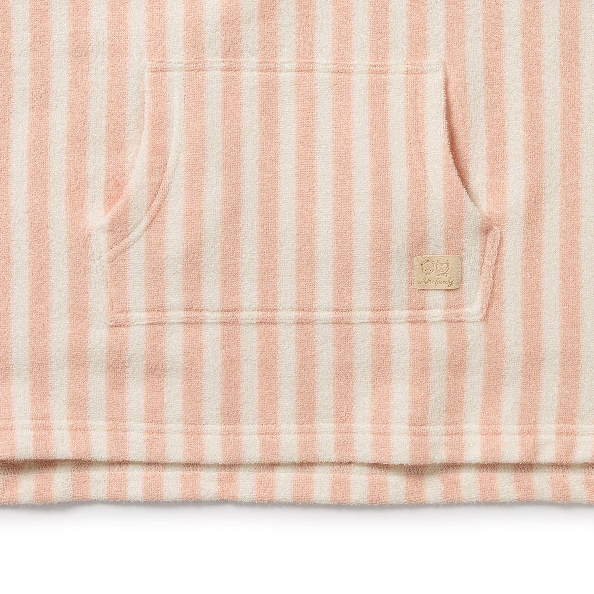 Wilson & Frenchy Girls Swimwear Strawberry Wave Organic Terry Hooded Poncho