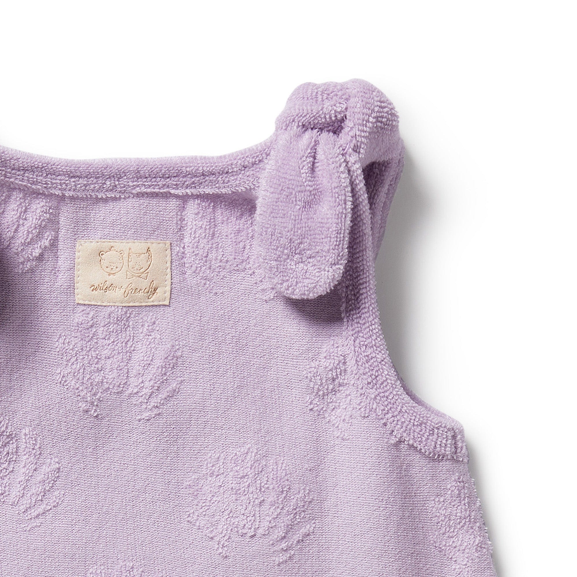 Wilson & Frenchy Girls Top Lavender Shells Organic Terry Singlet