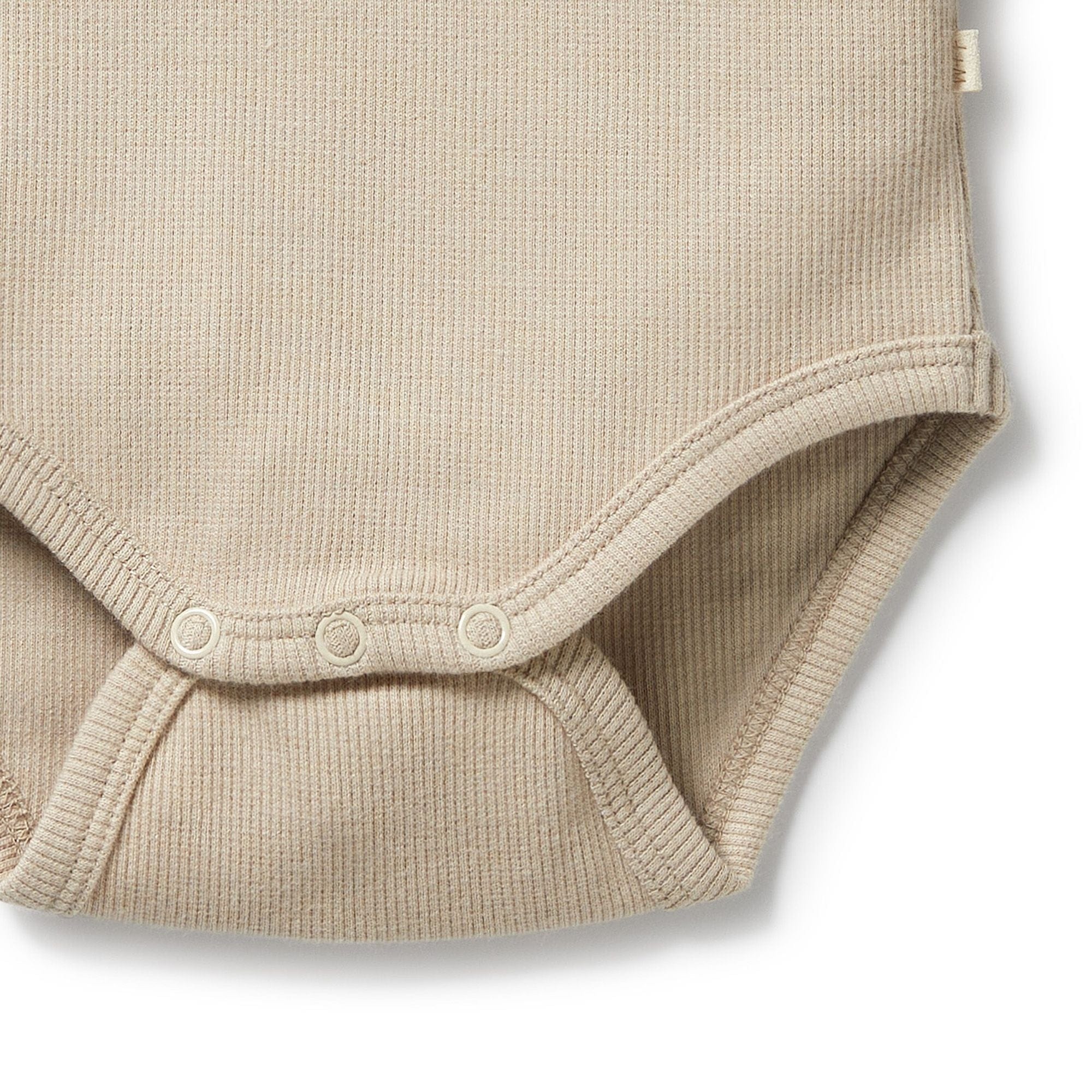 Wilson & Frenchy Unisex Onesie Biscuit Organic Rib Long Sleeved Bodysuit