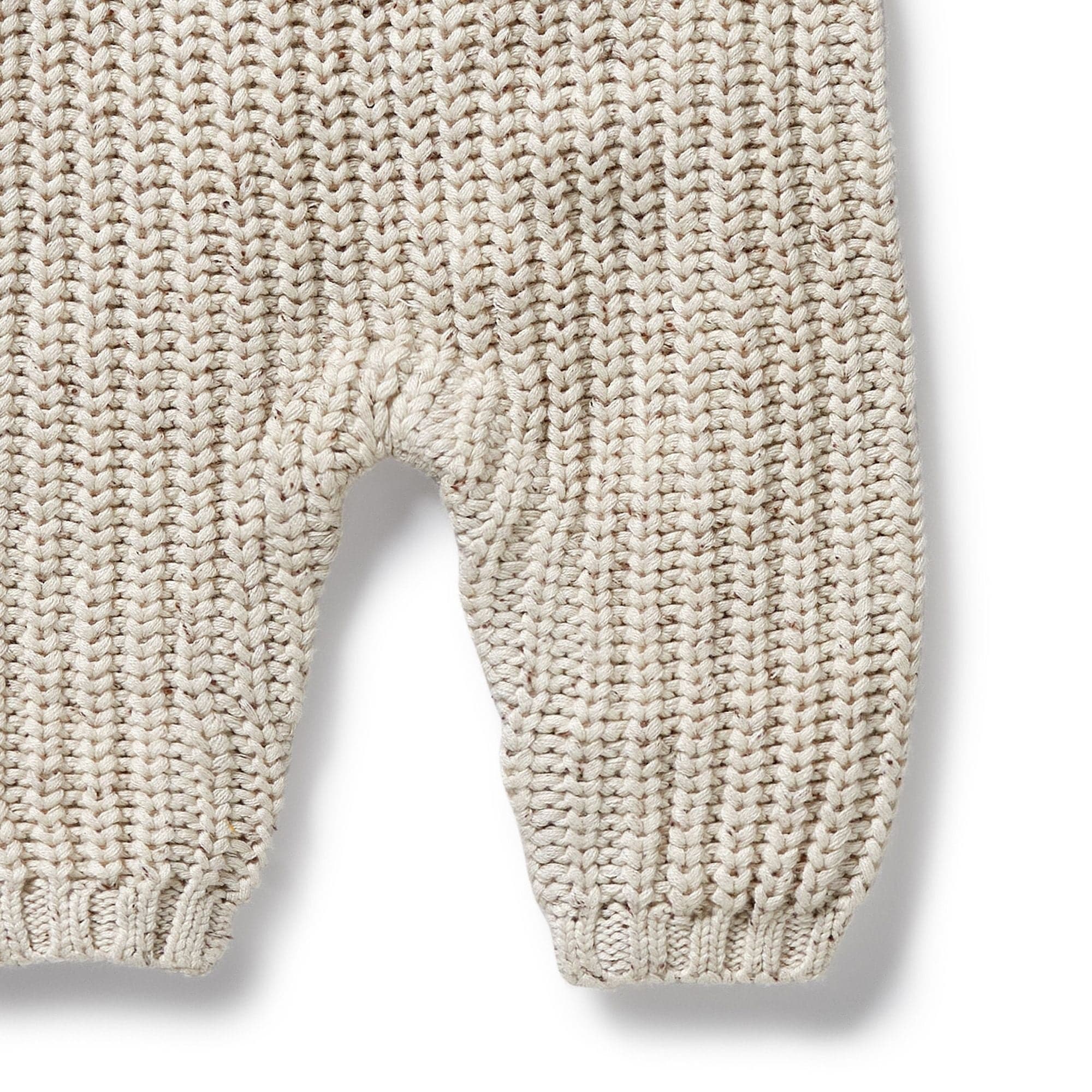 Wilson & Frenchy Unisex Onesie Cookie and Cream Organic Knitted Overall