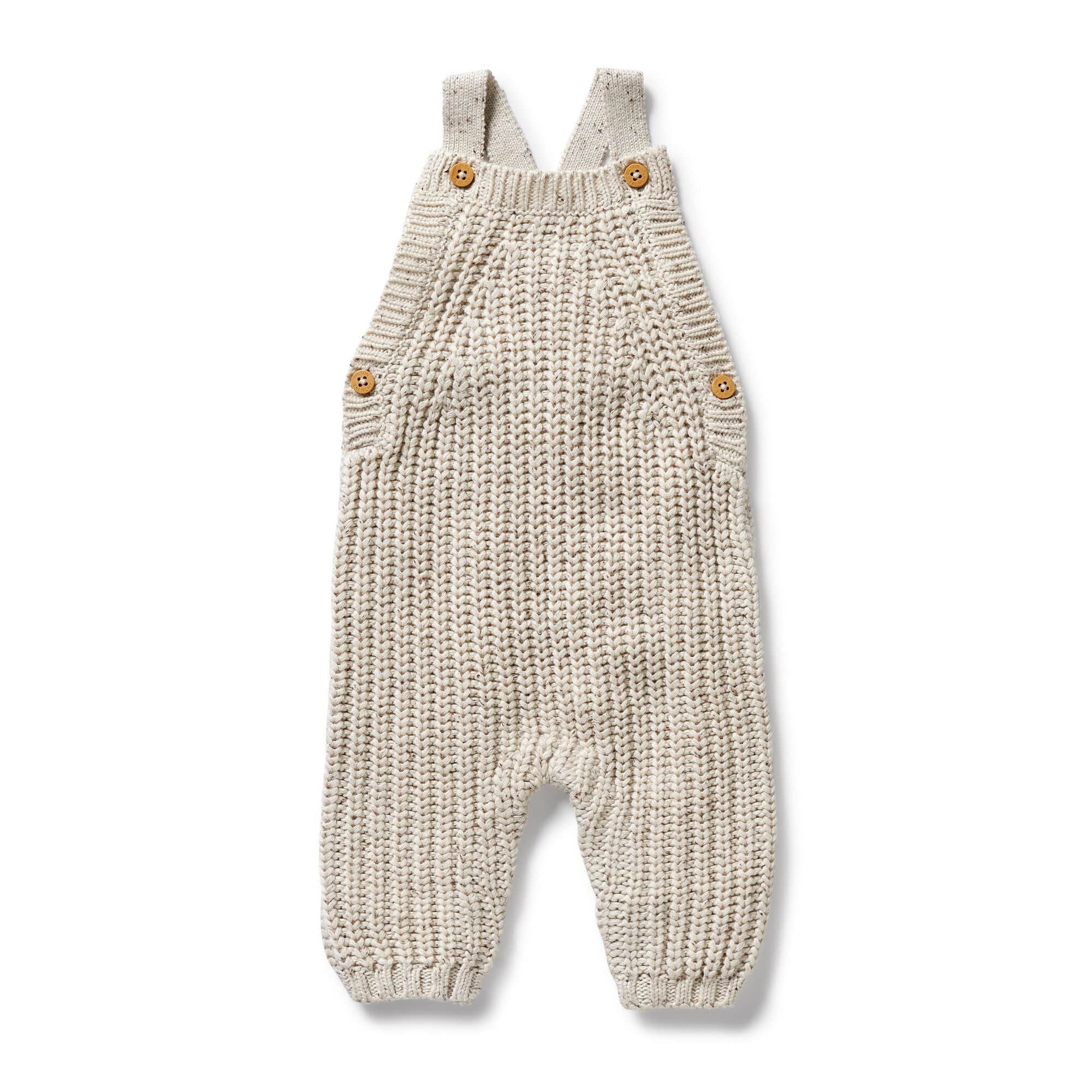 Wilson & Frenchy Unisex Onesie Cookie and Cream Organic Knitted Overall
