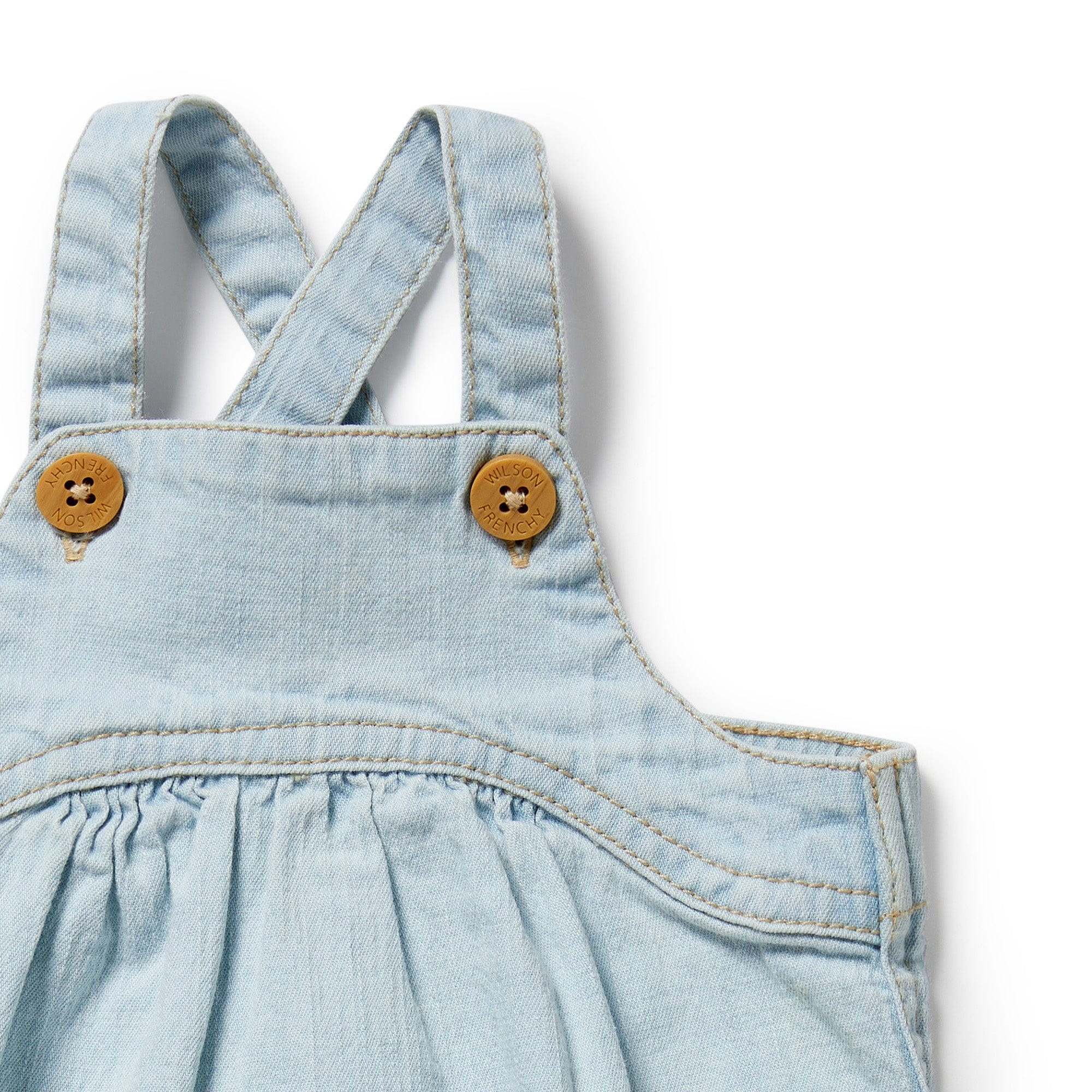 Wilson & Frenchy Unisex Onesie Organic Denim Bodysuit