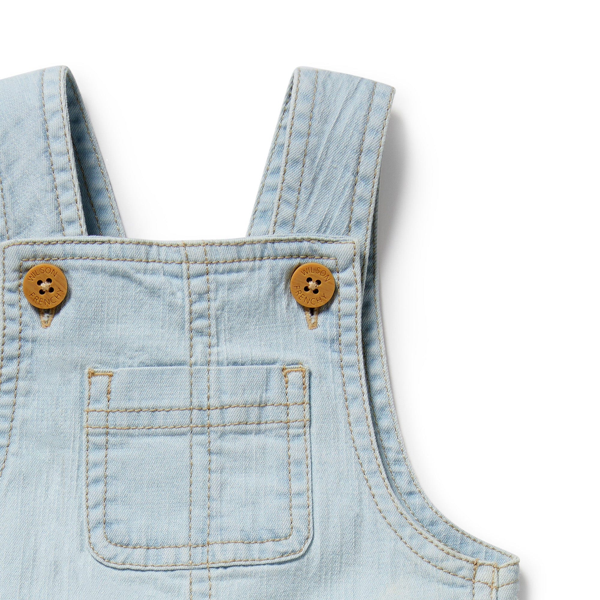 Wilson & Frenchy Unisex Onesie Organic Denim Overall