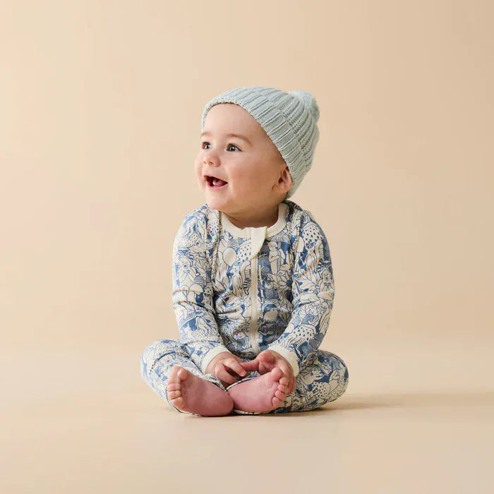 Wilson & Frenchy Unisex Onesie Woodland Adventures Organic Zipsuit with Feet